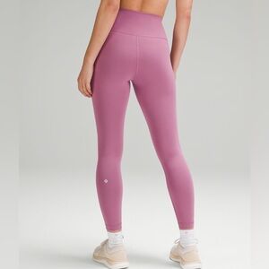 Wunder train high rise legging 25” size 6 velvet dust